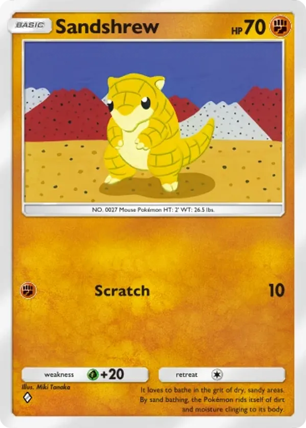 Sandshrew card front