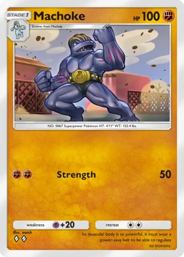 Machoke card front