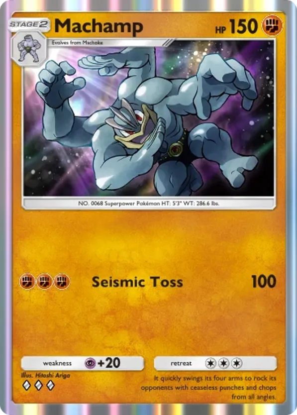 Machamp card front