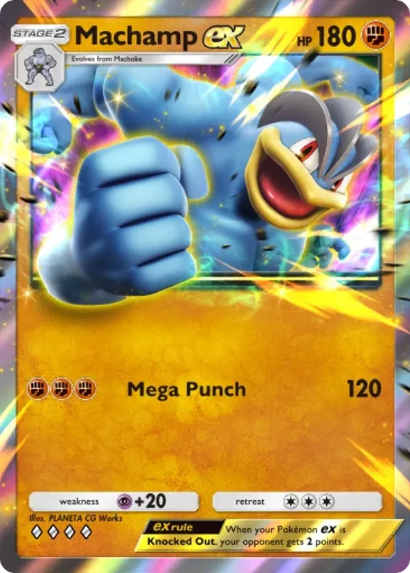 Machamp ex card front