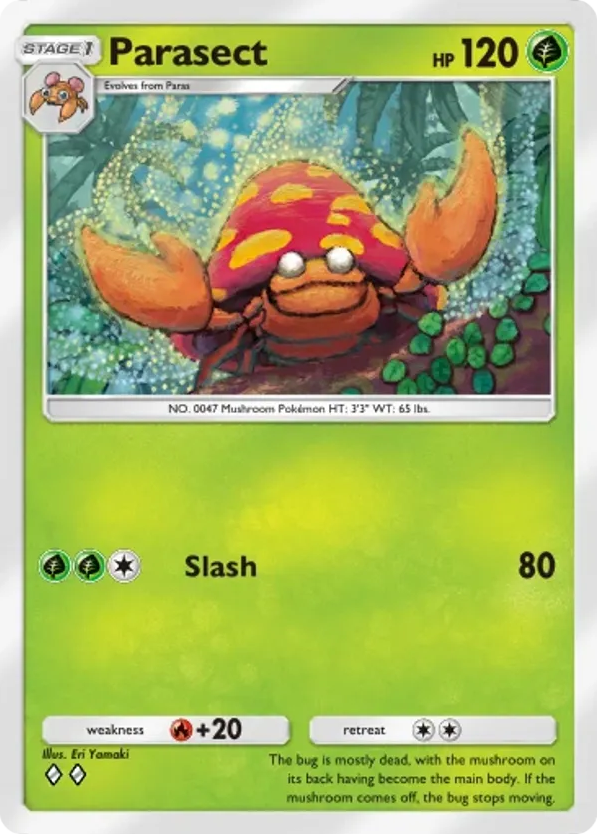 Parasect card front