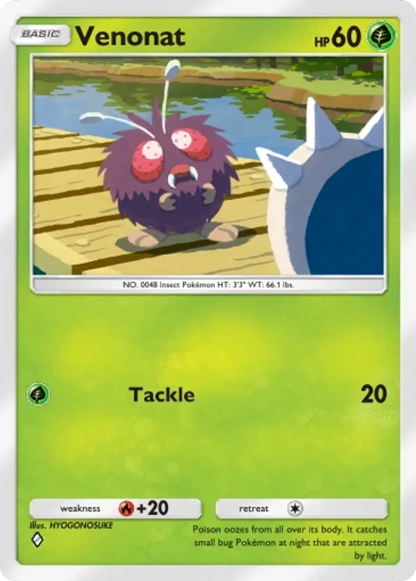 Venonat card front