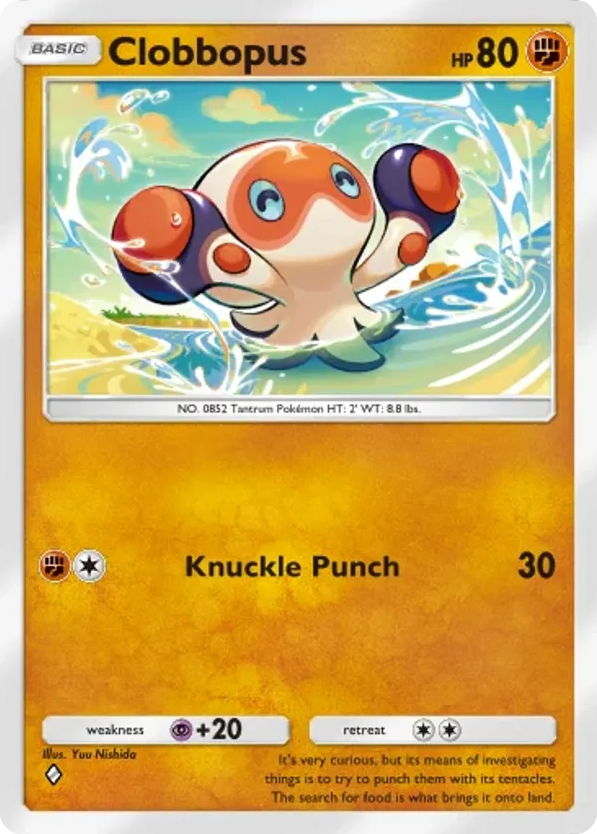 Clobbopus card front