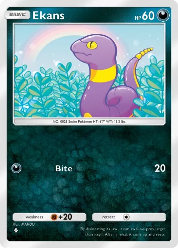 Ekans card front