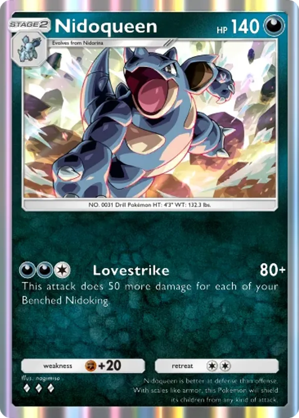 Nidoqueen card front