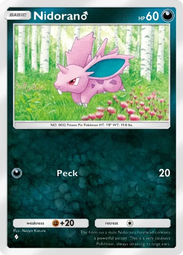 Nidoran♂ card front