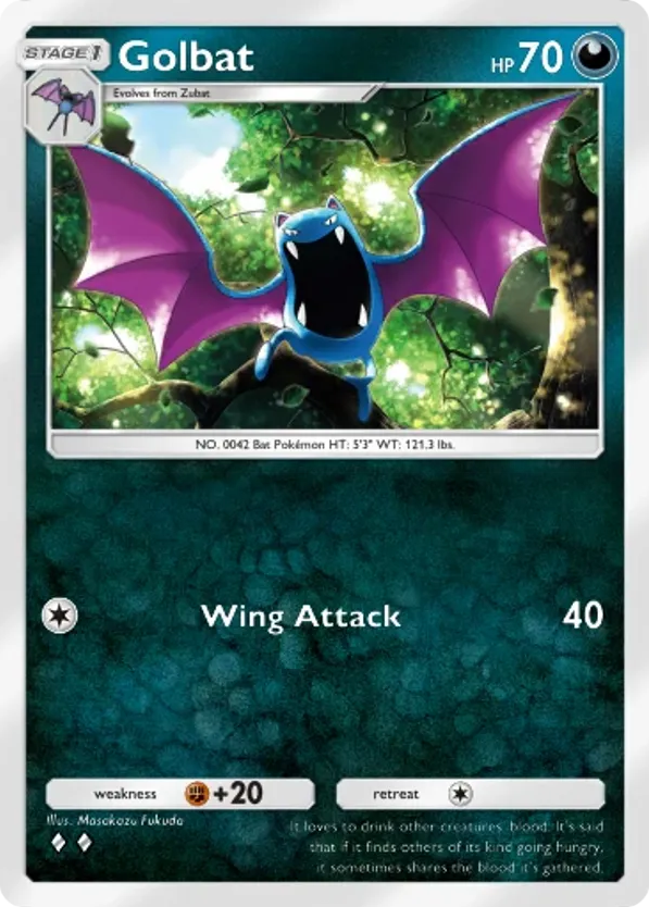 Golbat card front