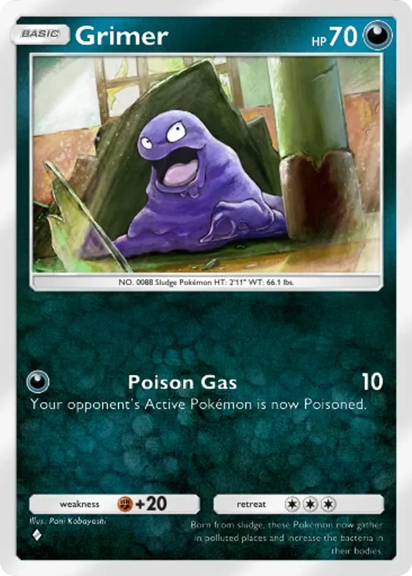 Grimer card front