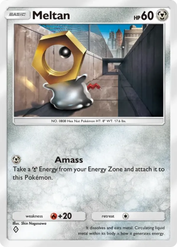 Meltan card front
