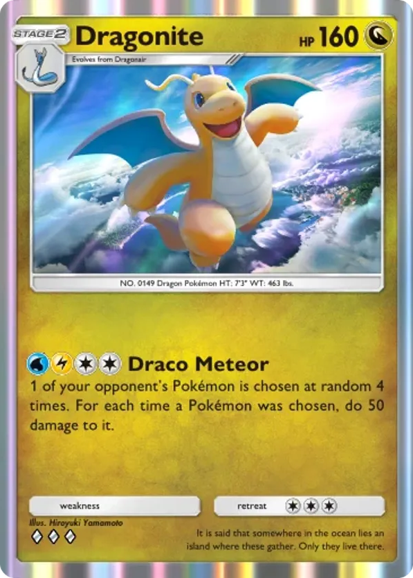 Dragonite card front