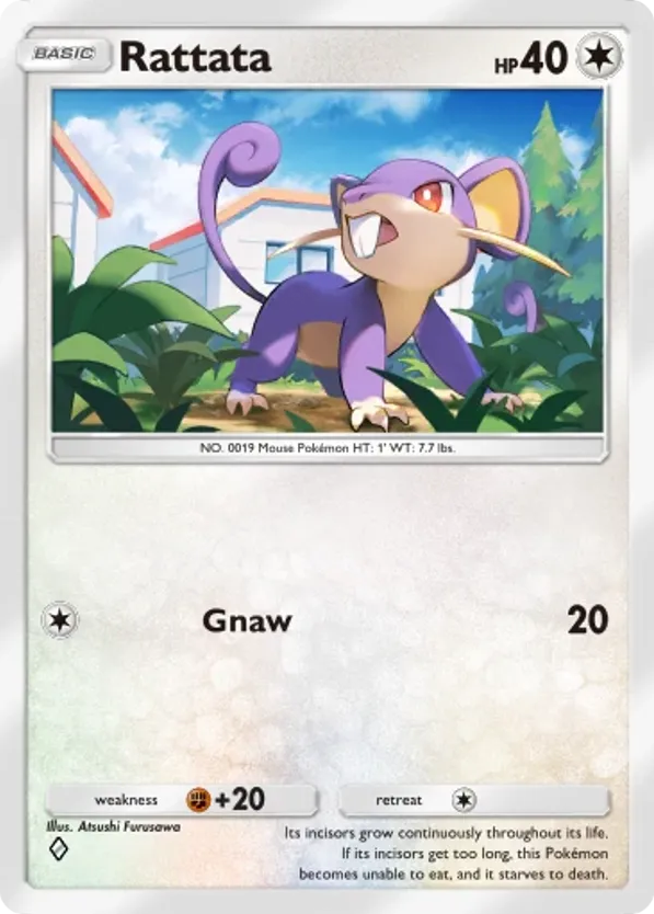 Rattata card front