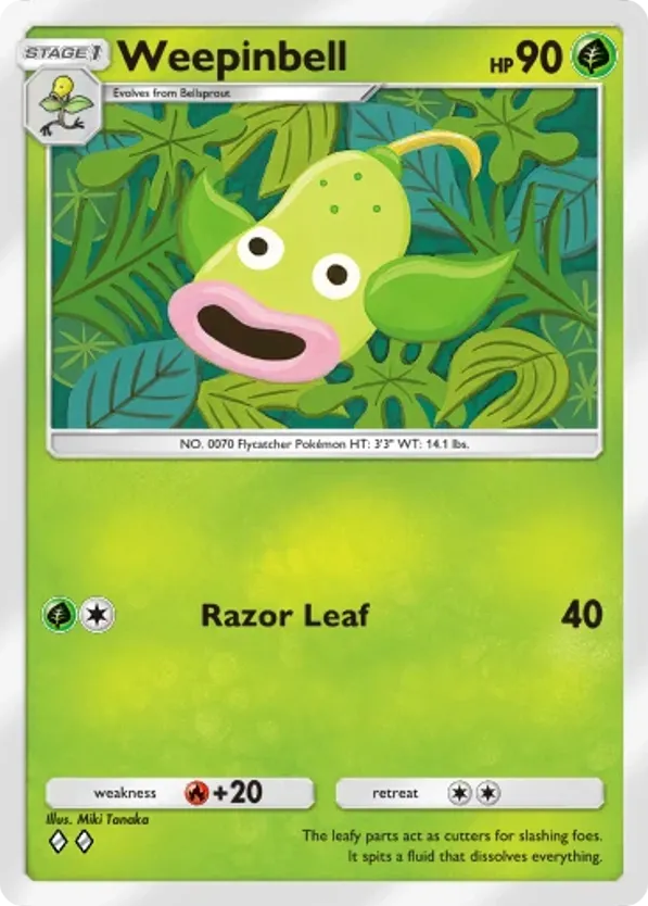 Weepinbell card front