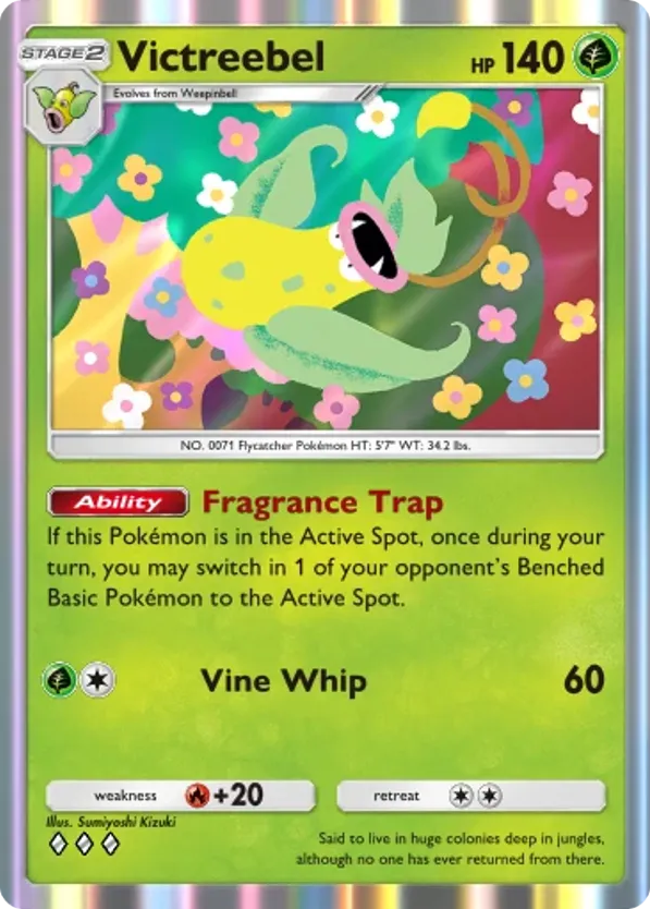 Victreebel card front