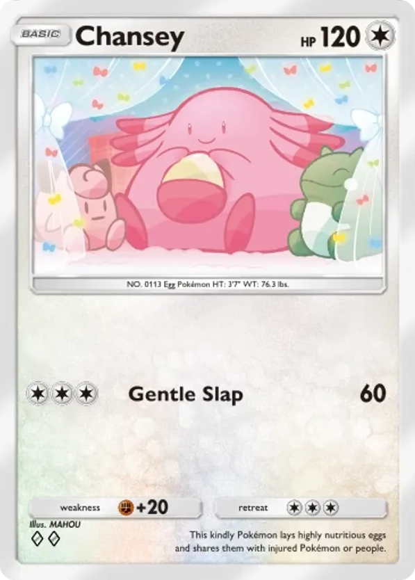 Chansey card front