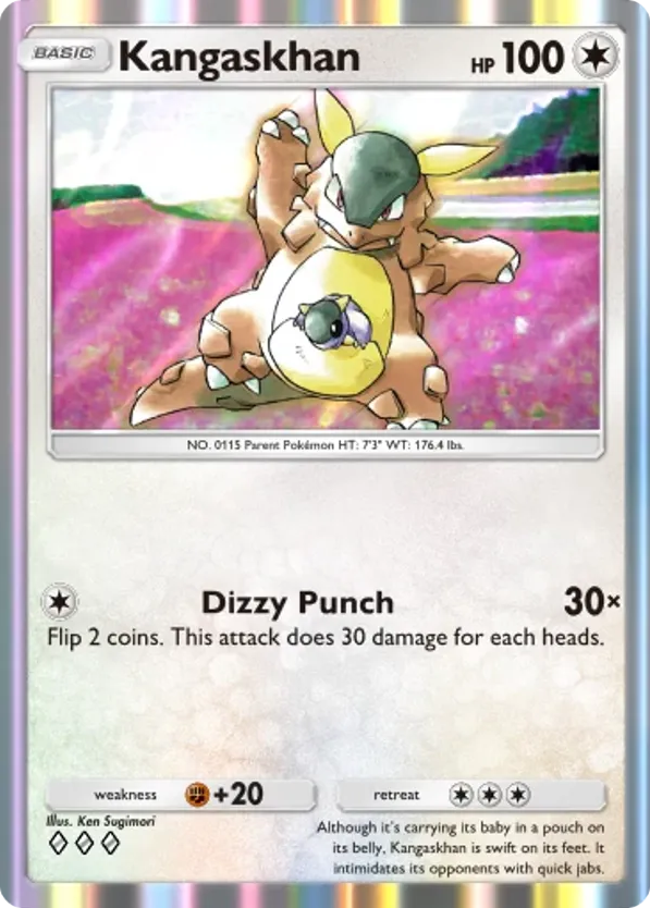 Kangaskhan card front