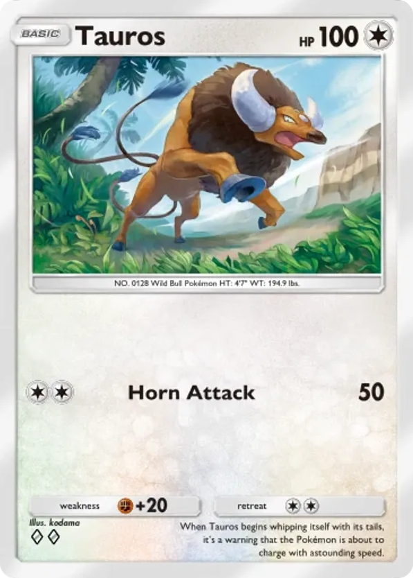 Tauros card front