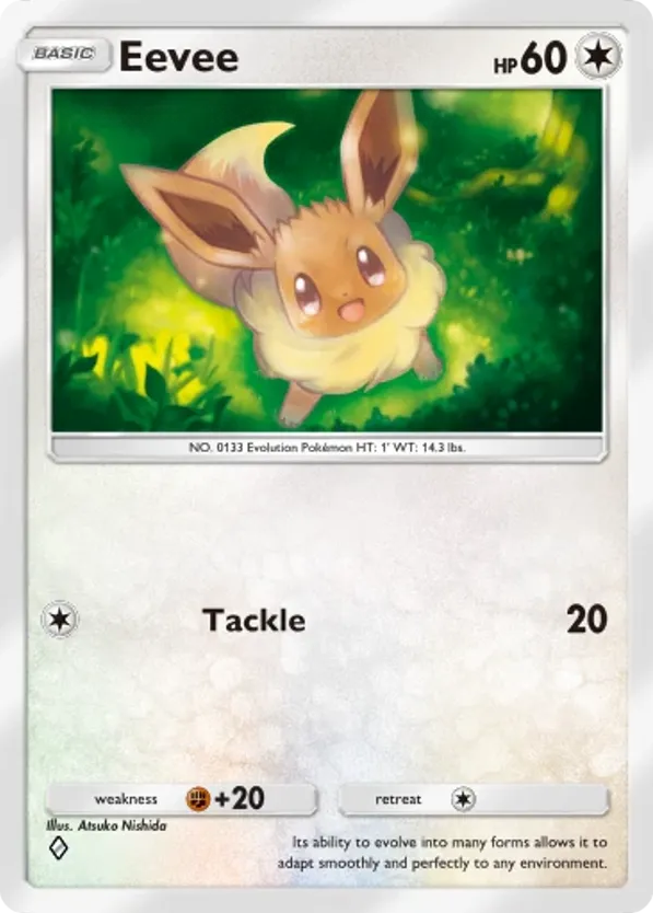 Eevee card front