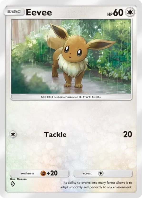 Eevee card front