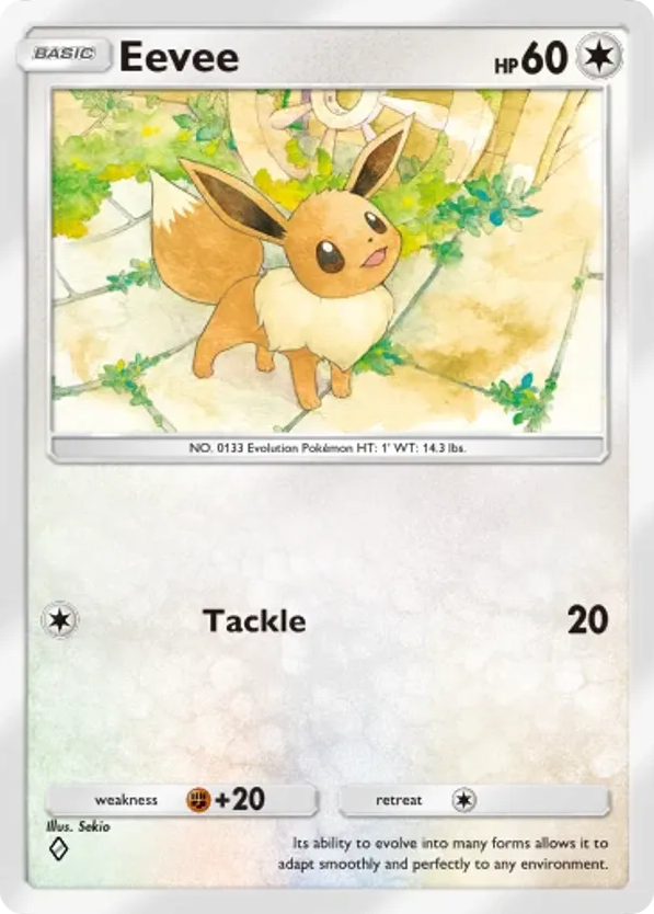 Eevee card front