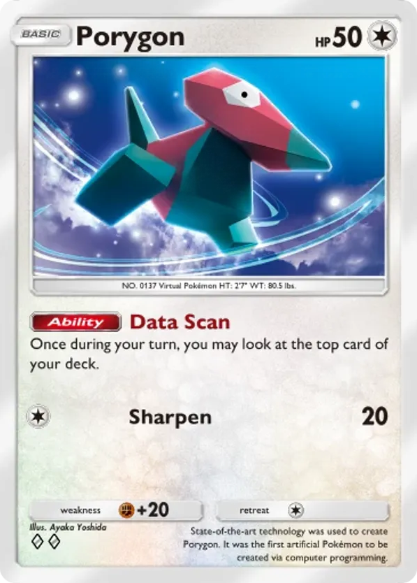 Porygon card front
