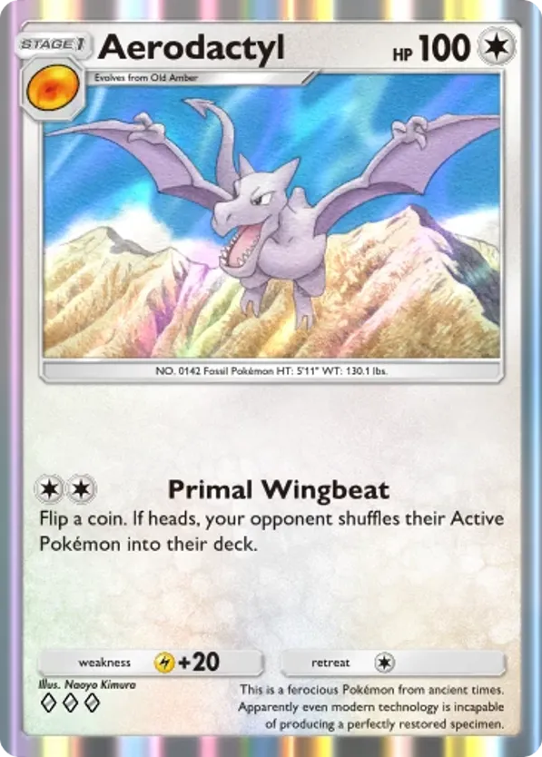 Aerodactyl card front