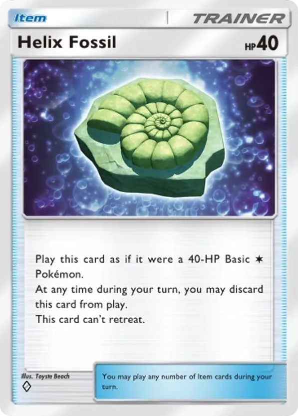 Helix Fossil card front