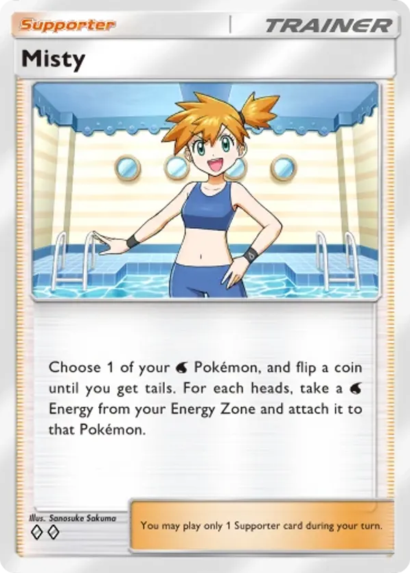 Misty card front
