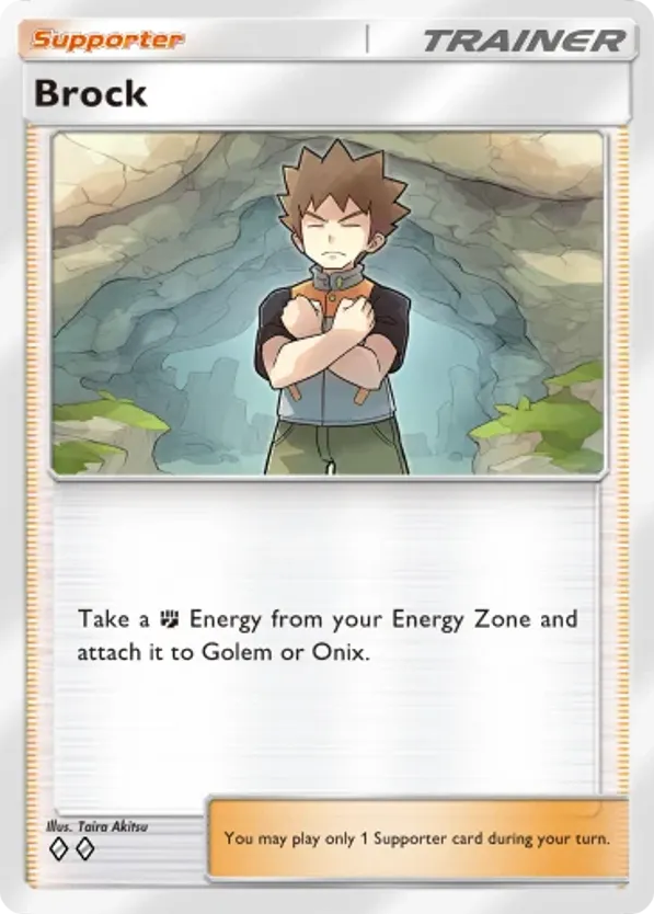 Brock card front