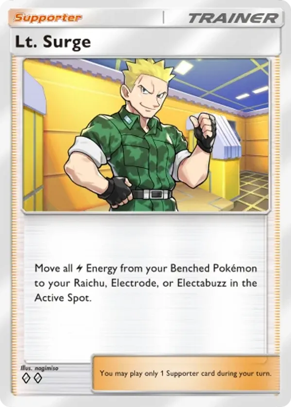 Lt. Surge card front