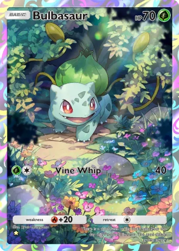 Bulbasaur card front
