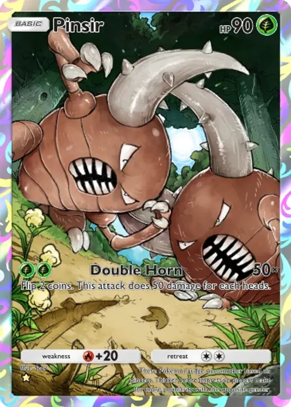 Pinsir card front