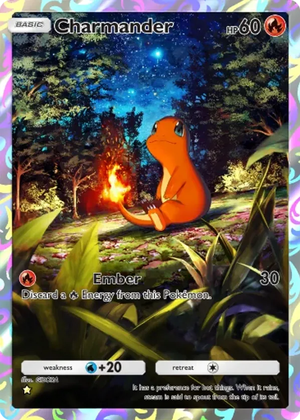 Charmander card front
