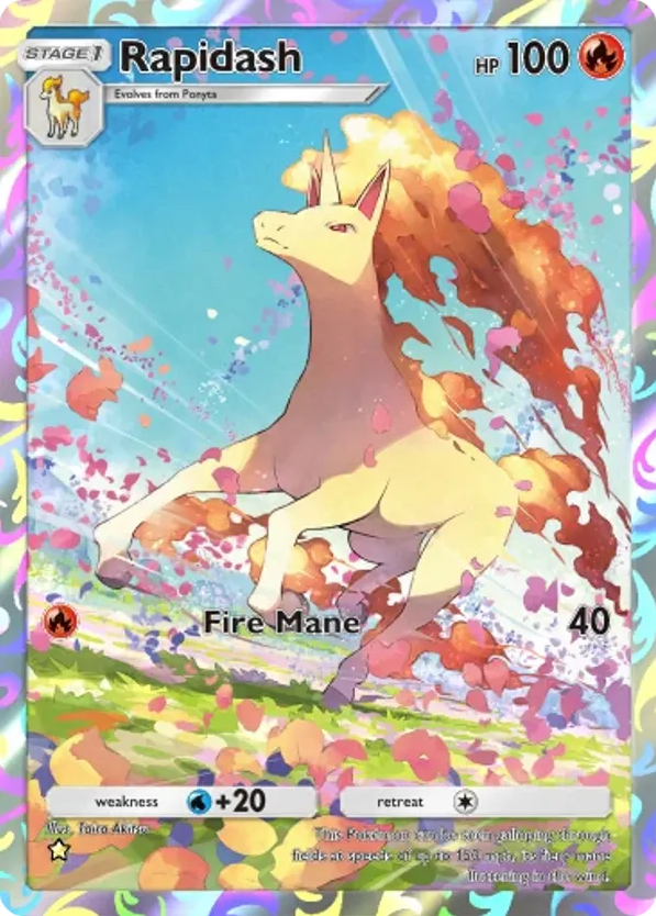 Rapidash card front
