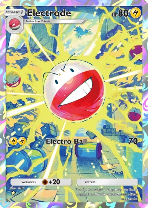 Electrode card front