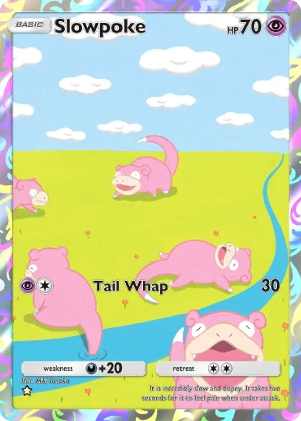 Slowpoke card front