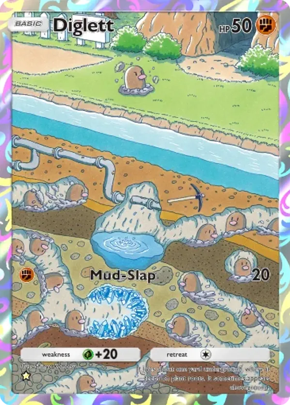 Diglett card front