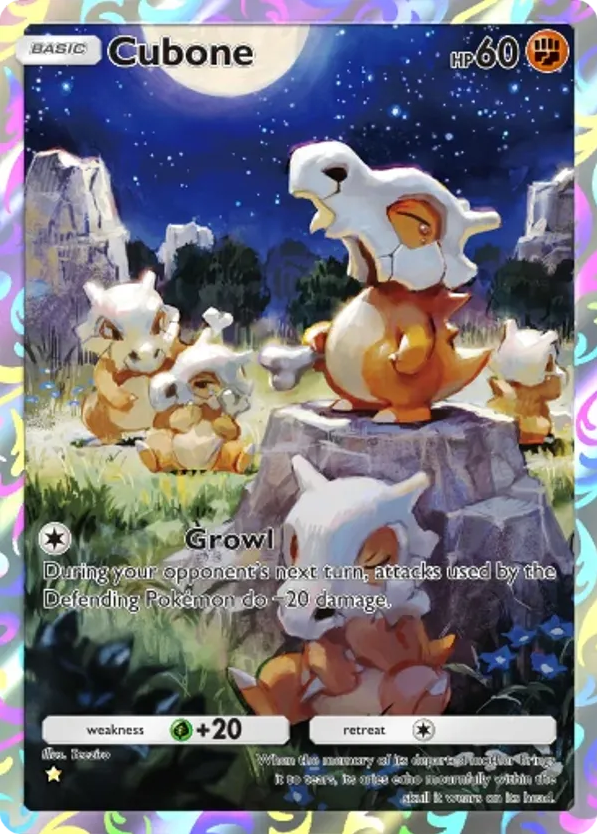 Cubone card front