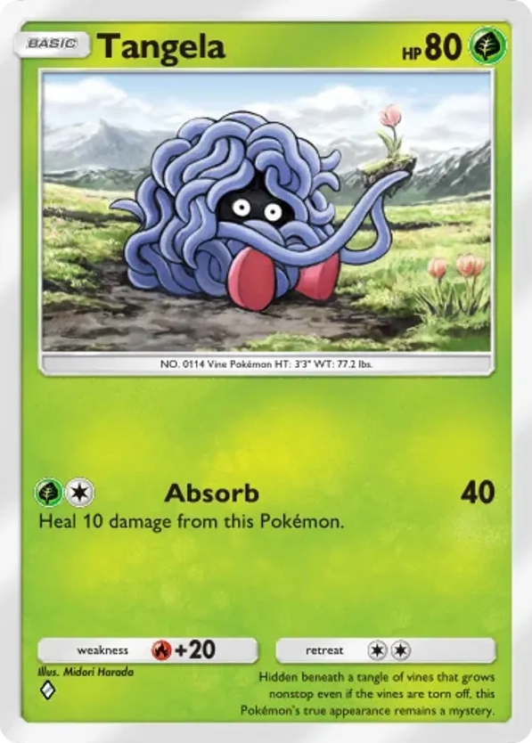 Tangela card front