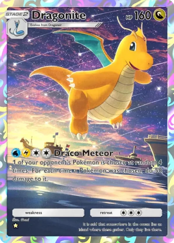 Dragonite card front