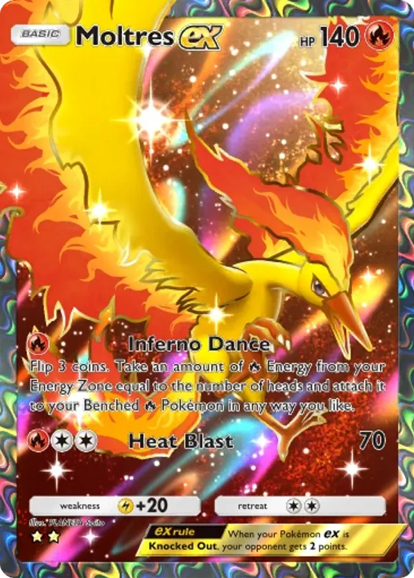 Moltres ex card front