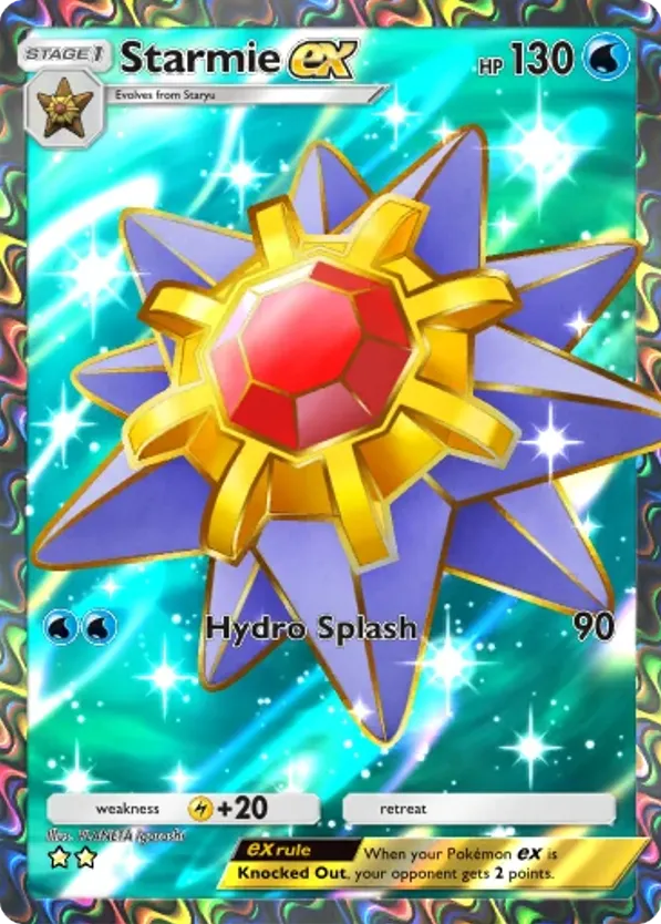 Starmie ex card front