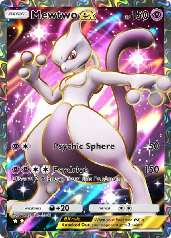 Mewtwo ex card front
