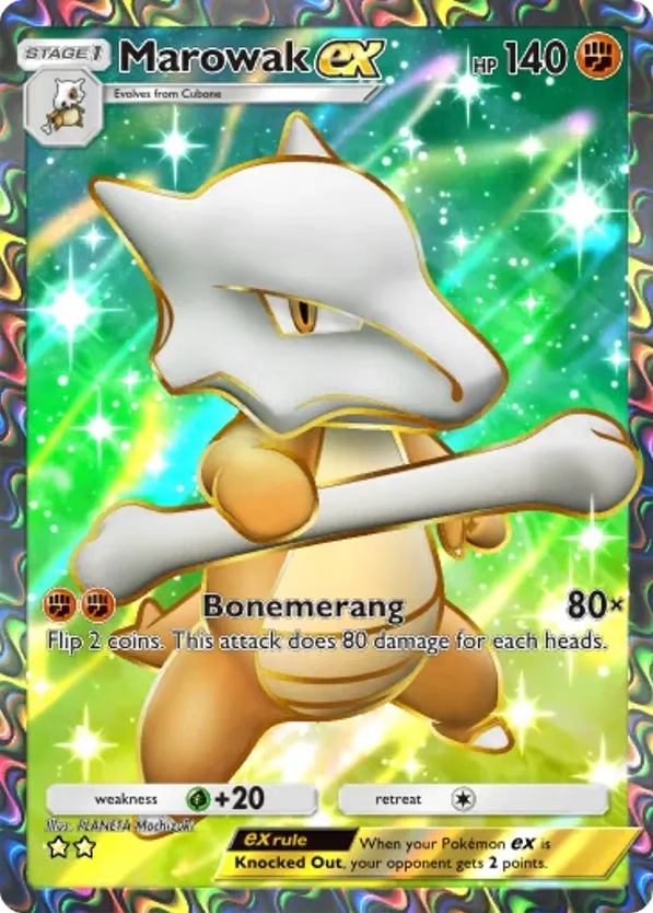 Marowak ex card front