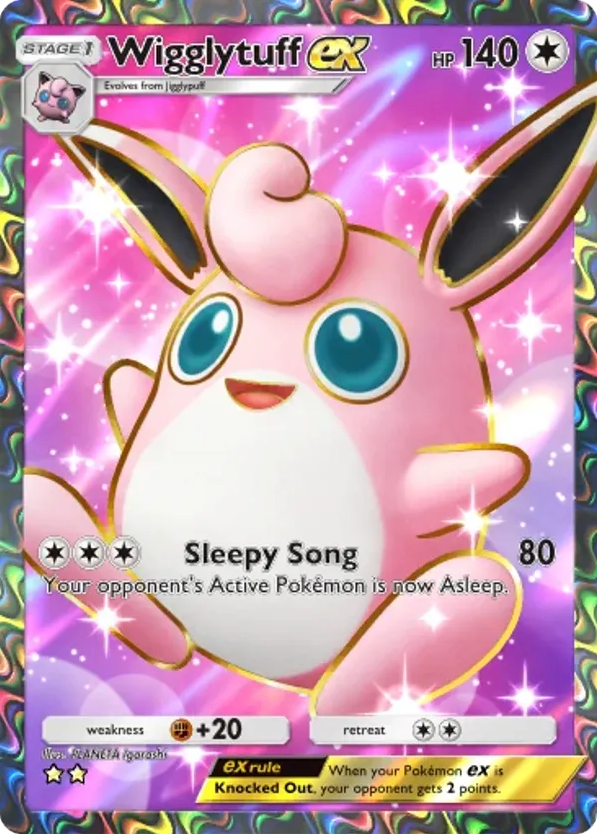 Wigglytuff ex card front