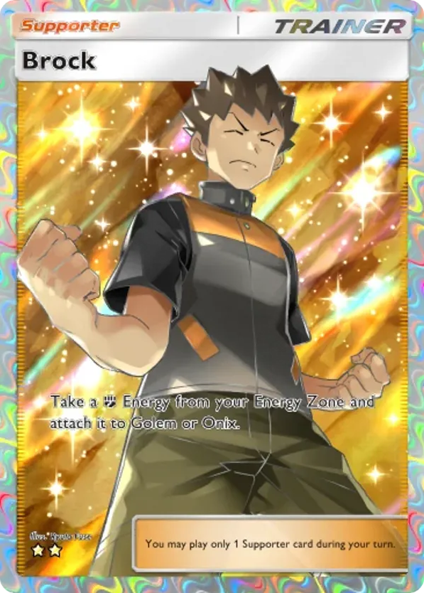 Brock card front
