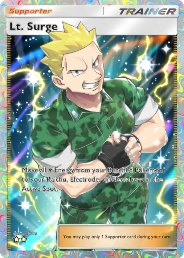 Lt. Surge card front