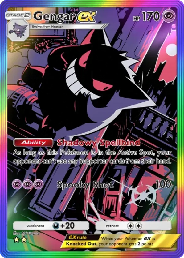 Gengar ex card front