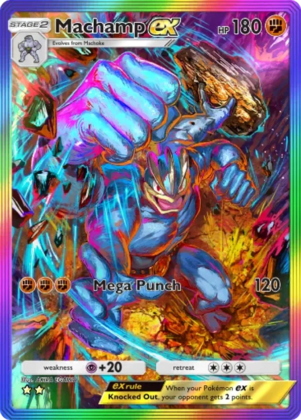 Machamp ex card front