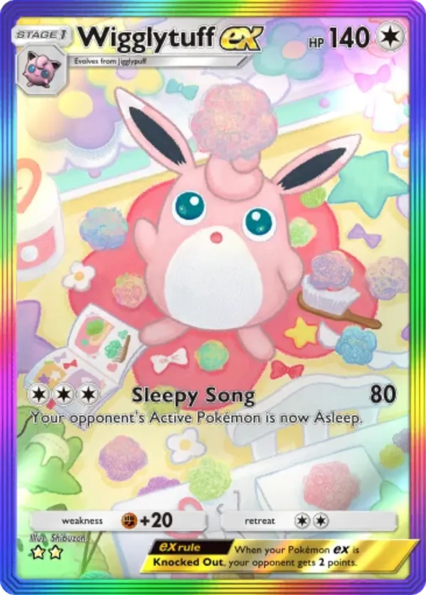 Wigglytuff ex card front