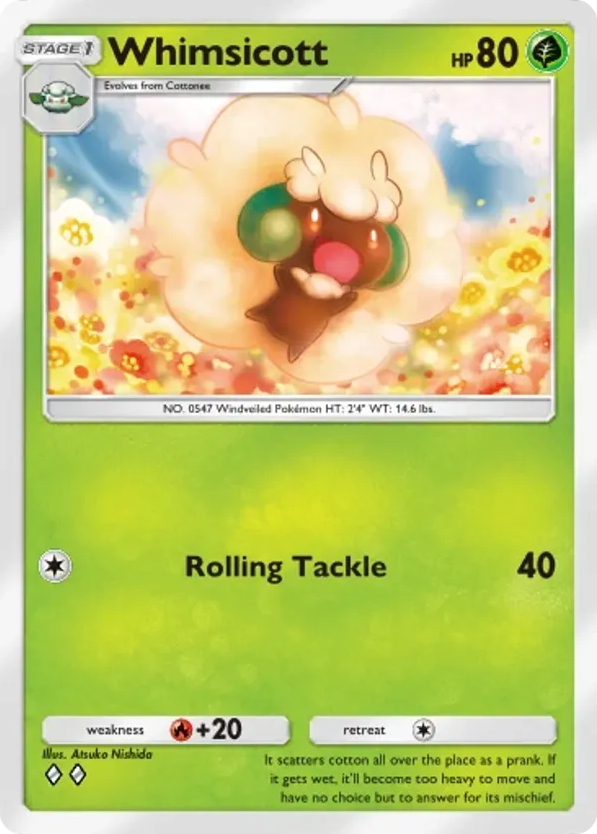 Whimsicott card front